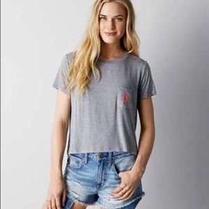 AEO Soft & Sexy Cactus Pocket T-shirt